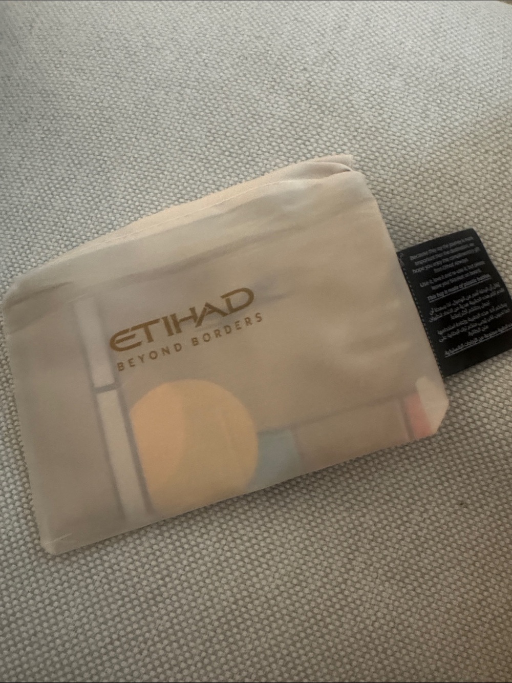 Branded foldable bag  Pouch in Beige